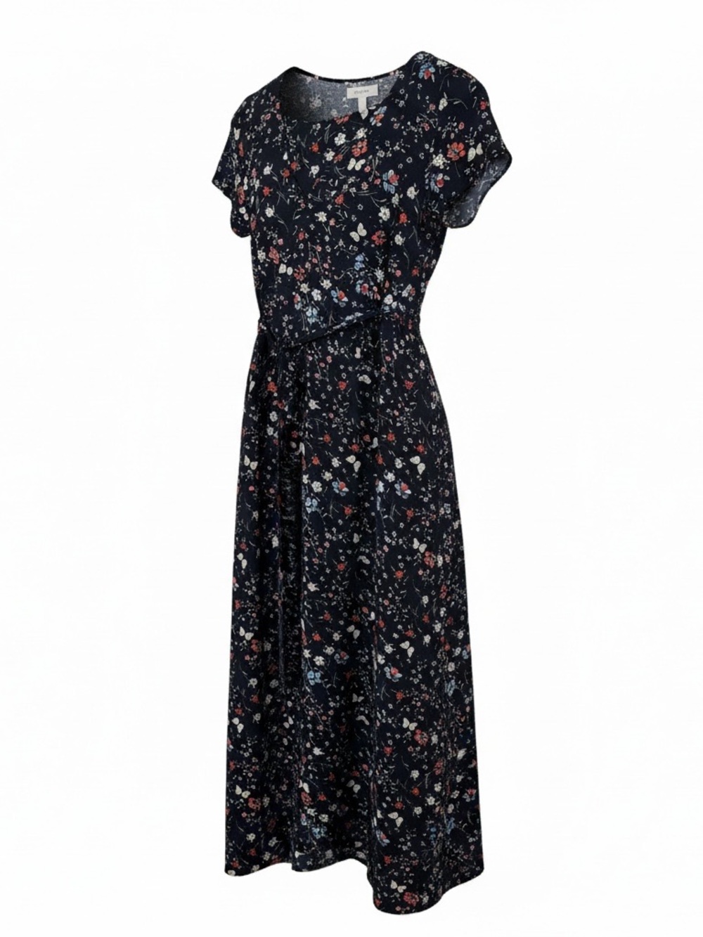 Sanctuary Coco Navy Floral Butterfly A-Line Maxi Dress - Size XS